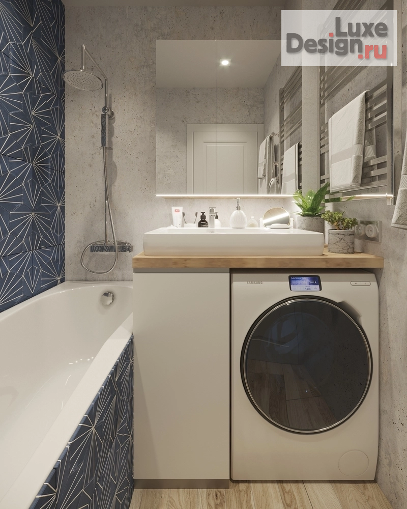 Дизайн интерьера двухкомнатной квартиры "Квартира 50 м2 у метро ЦСКА в скандинавском стиле с элементами лофт." (фото 20)