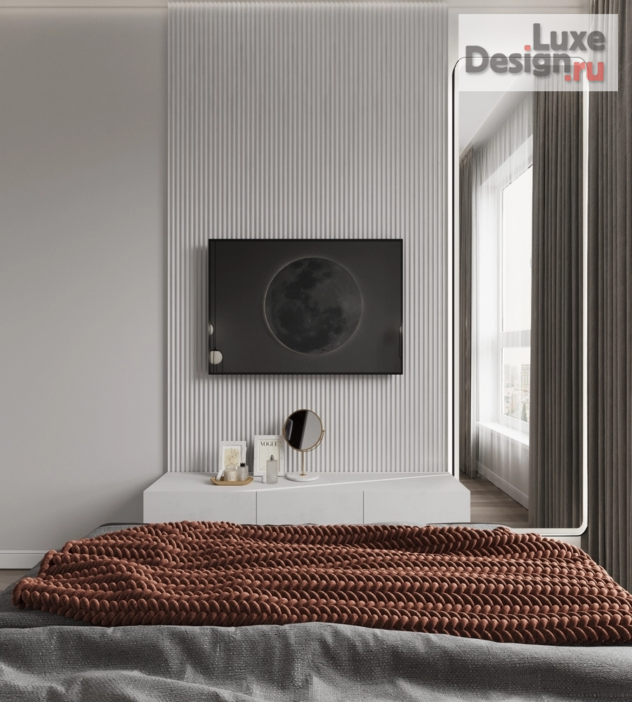 Дизайн интерьера двухкомнатной квартиры "ЖК ЗИЛАРТ. КВАРТИРА 42 м2. СПАЛЬНЯ." (фото 8)