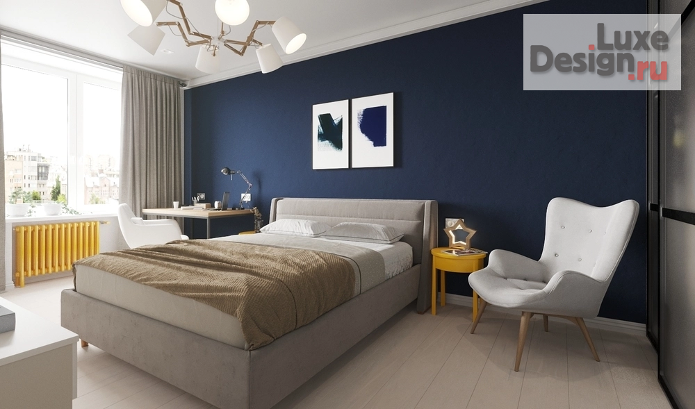 Дизайн интерьера двухкомнатной квартиры "Квартира 50 м2 у метро ЦСКА в скандинавском стиле с элементами лофт." (фото 3)