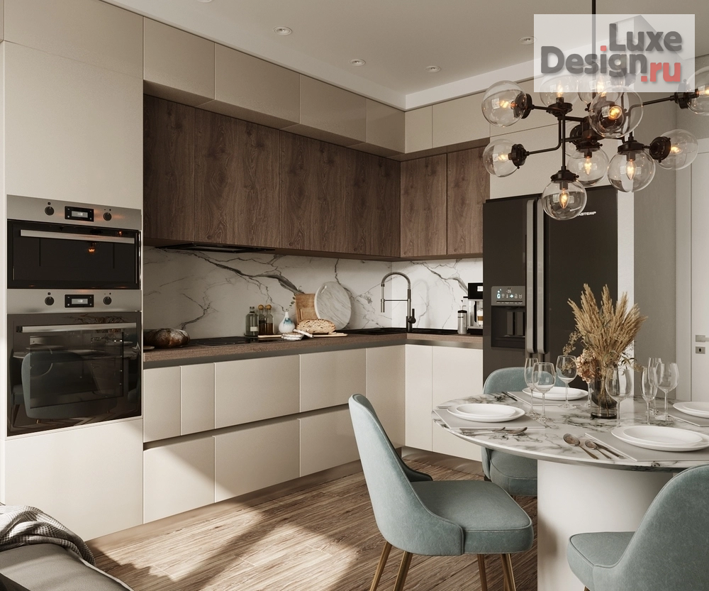 Дизайн интерьера трехкомнатной квартиры "Дизайн-проект квартиры в ЖК L'Club" (фото 2)