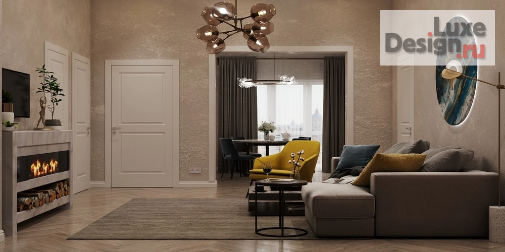 Дизайн интерьера частного дома "Архитектурный и Дизайн-проект дома 120м2 в г. Минске" (фото 6)