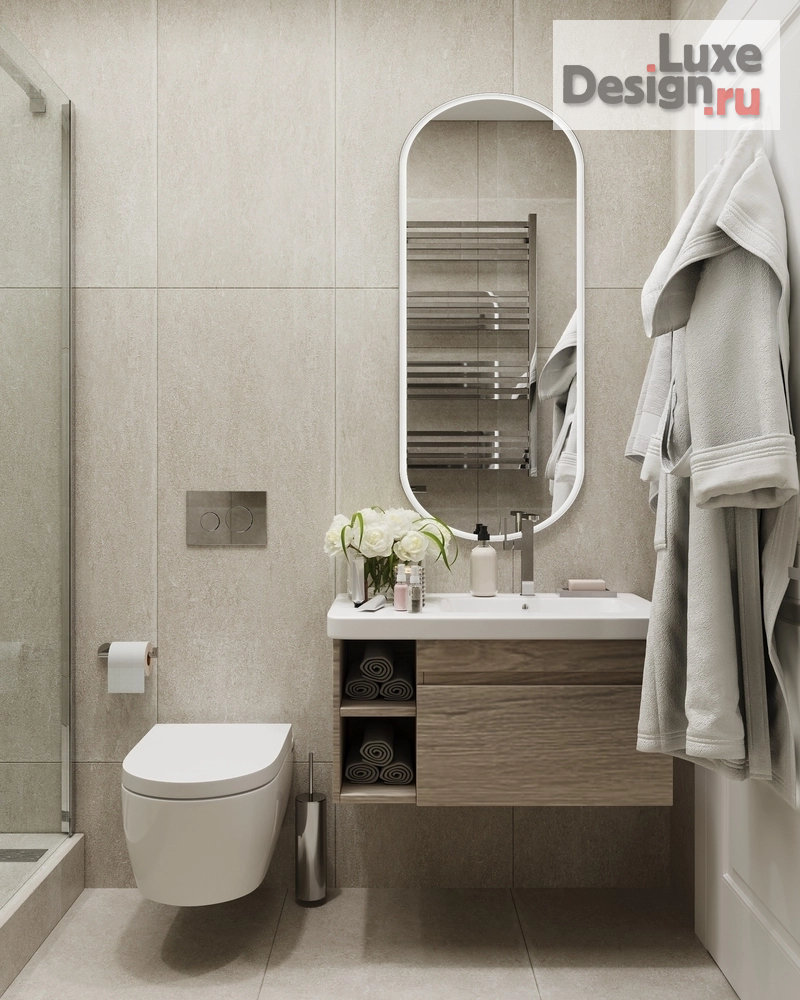 Дизайн интерьера четырехкомнатной квартиры "Квартира 110 м2 в современном стиле." (фото 22)