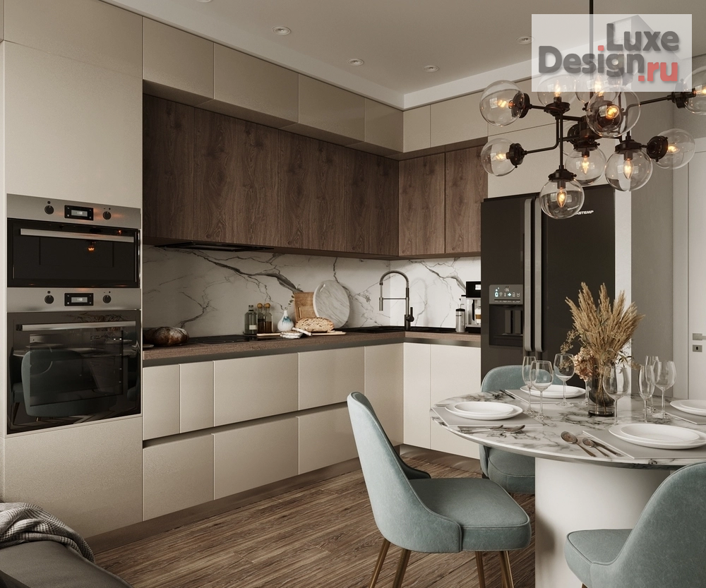 Дизайн интерьера трехкомнатной квартиры "Дизайн-проект квартиры в ЖК L'Club" (фото 1)