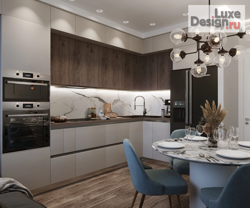 Дизайн интерьера трехкомнатной квартиры "Дизайн-проект квартиры в ЖК L'Club" (фото 10)