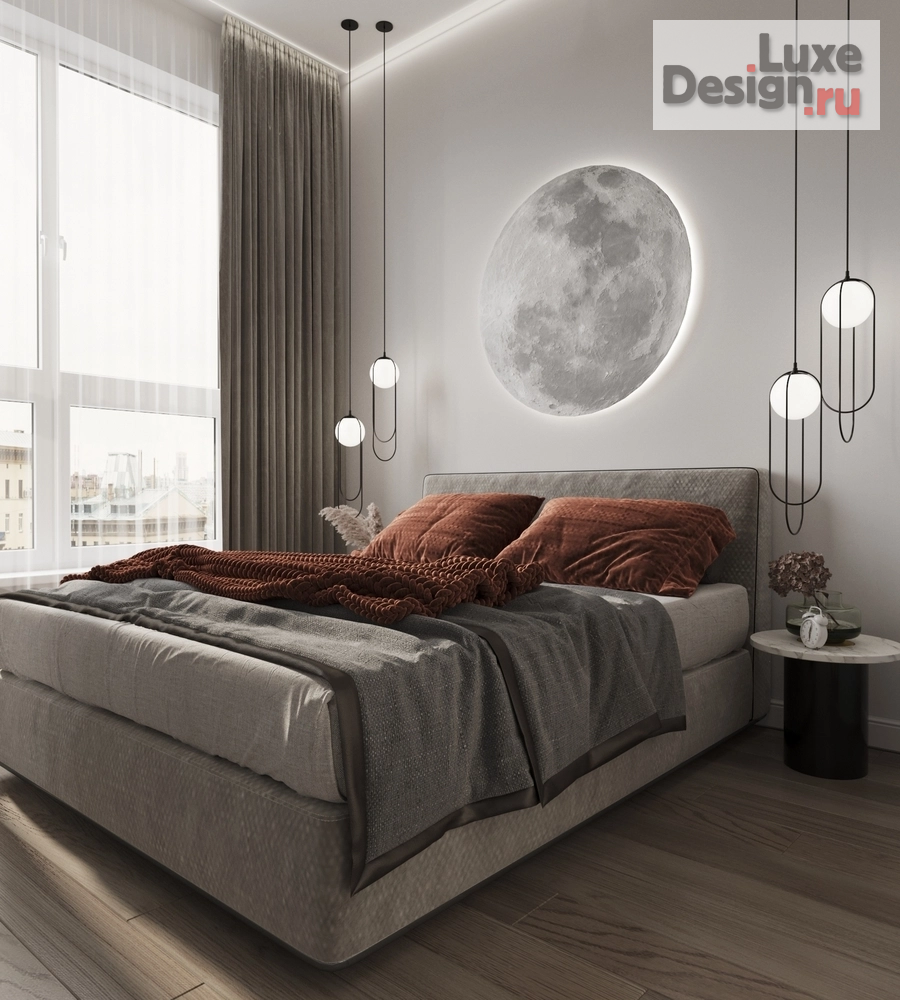 Дизайн интерьера двухкомнатной квартиры "ЖК ЗИЛАРТ. КВАРТИРА 42 м2. СПАЛЬНЯ." (фото 3)