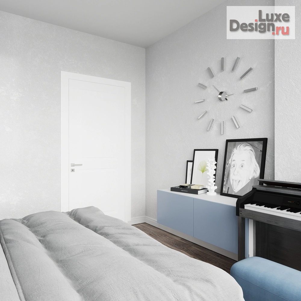 Дизайн интерьера двухкомнатной квартиры "Небольшая евродвушка в современном стиле." (фото 13)