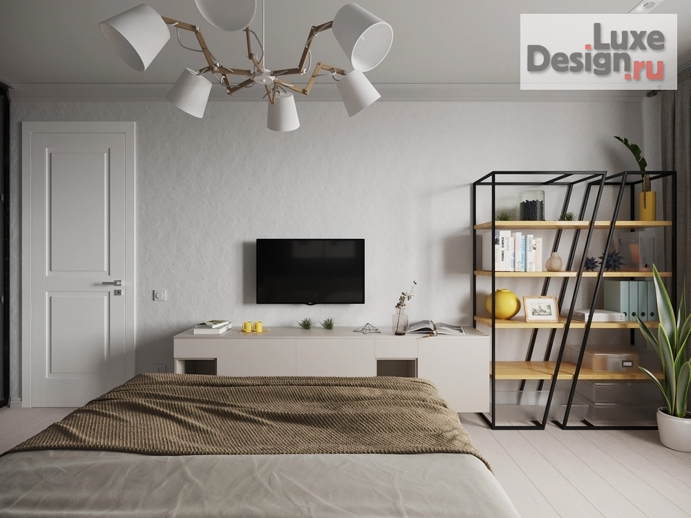 Дизайн интерьера двухкомнатной квартиры "Квартира 50 м2 у метро ЦСКА в скандинавском стиле с элементами лофт." (фото 8)