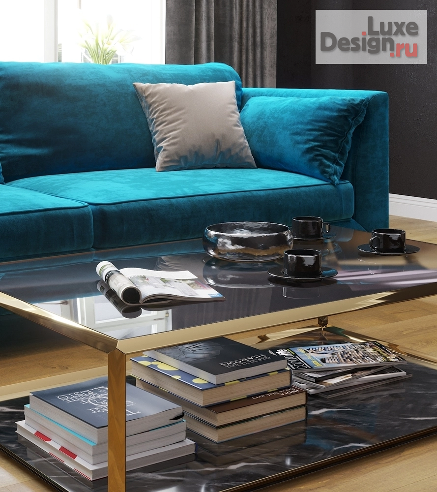 Дизайн интерьера комнаты "Гостиная в стиле Ар-деко" (фото 2)