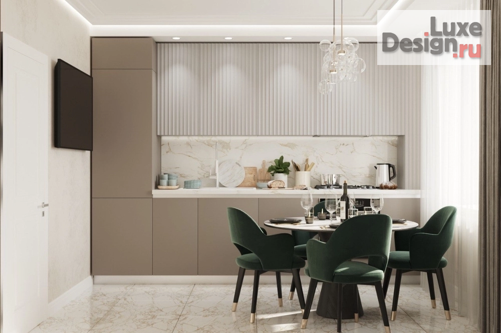 Дизайн интерьера трехкомнатной квартиры "Квартира 82 м2 у м. Академическая в г. Москва" (фото 5)