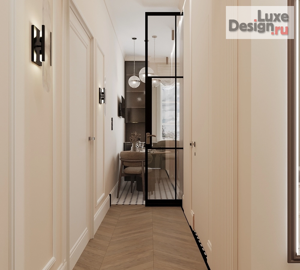 Дизайн интерьера трехкомнатной квартиры "Визуализация квартиры" (фото 19)