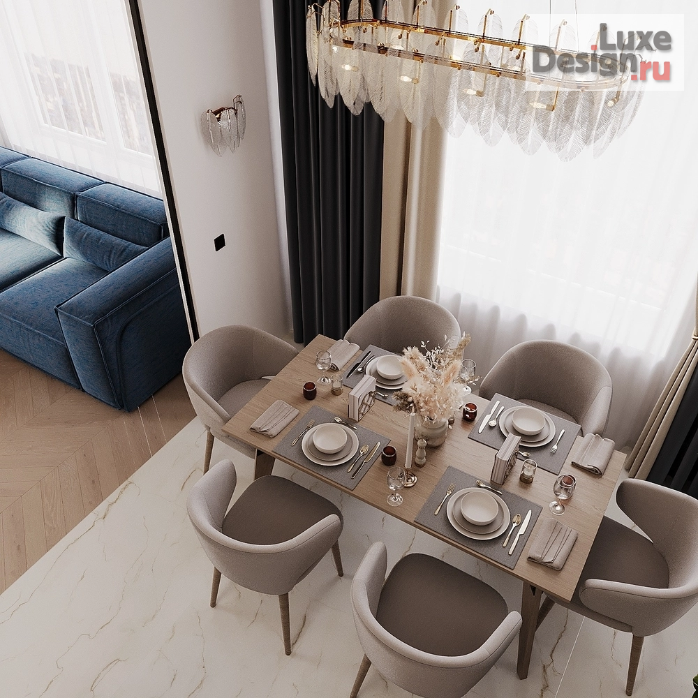 Дизайн интерьера двухкомнатной квартиры "Визуализация квартиры" (фото 17)