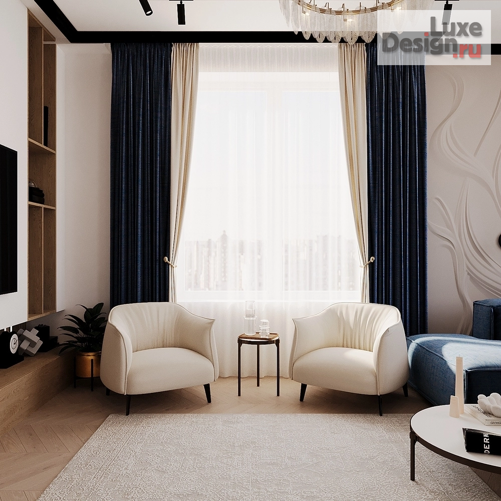 Дизайн интерьера двухкомнатной квартиры "Визуализация квартиры" (фото 1)