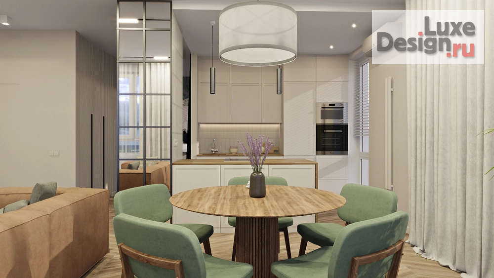 Дизайн интерьера трехкомнатной квартиры "ЖК Событие" (фото 8)