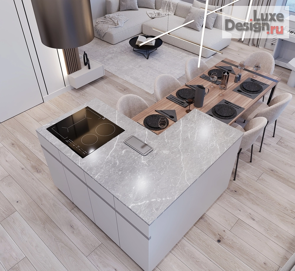 Дизайн интерьера трехкомнатной квартиры "ЖК Зиларт" (фото 1)