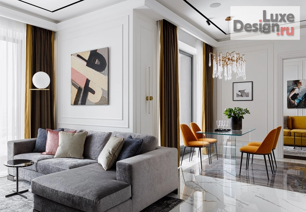 Дизайн интерьера трехкомнатной квартиры "Реализованный дизайн-проект в ЖК "Прайм Парк"" (фото 1)