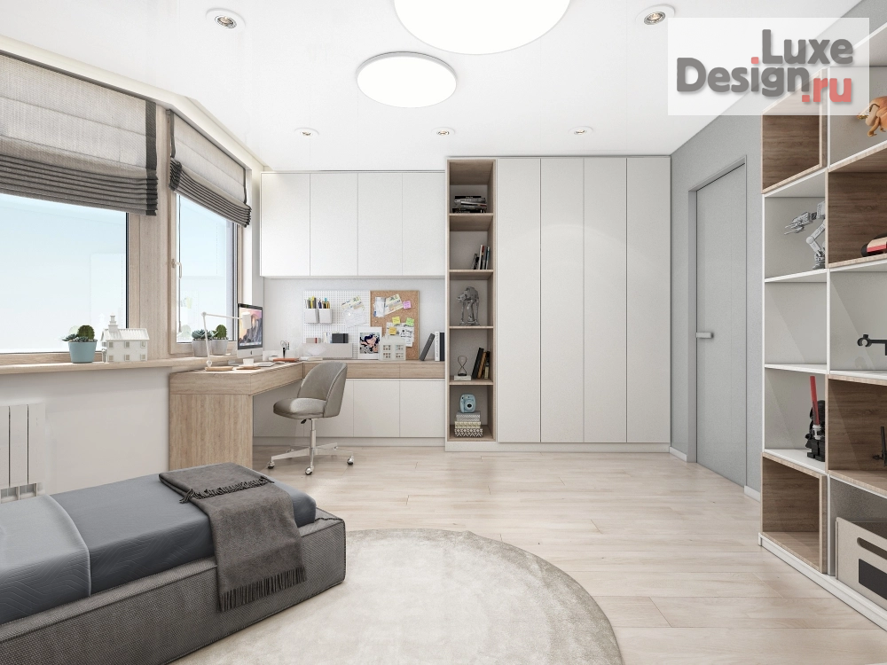 Дизайн интерьера квартиры "Дизайн квартиры: серое вдохновение и элегантное золото" (фото 14)