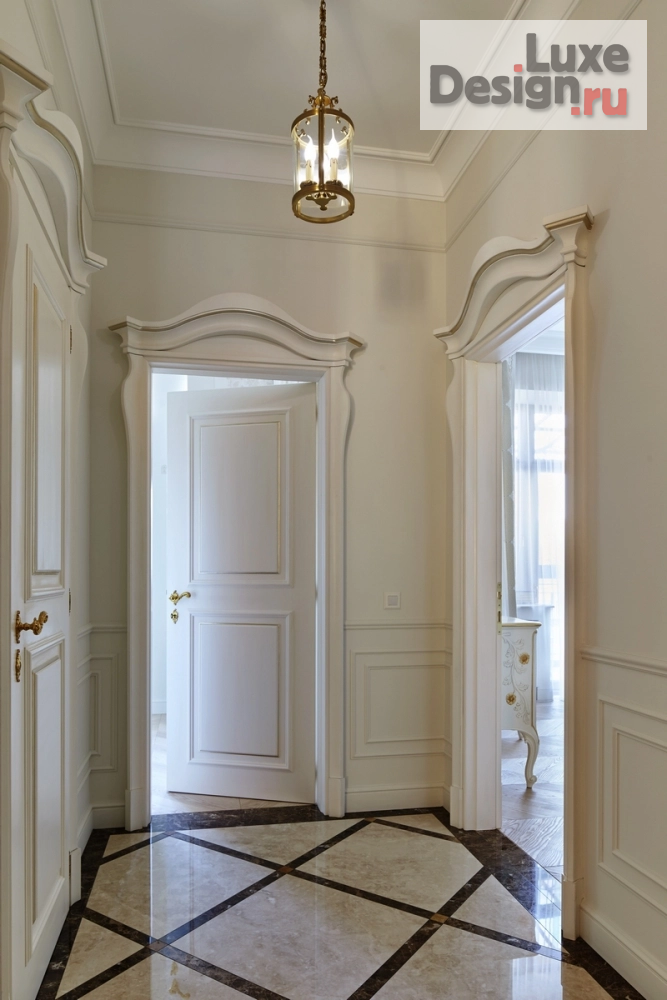 Дизайн интерьера трехкомнатной квартиры "Дизайн квартиры в классическом стиле на Остоженке" (фото 22)