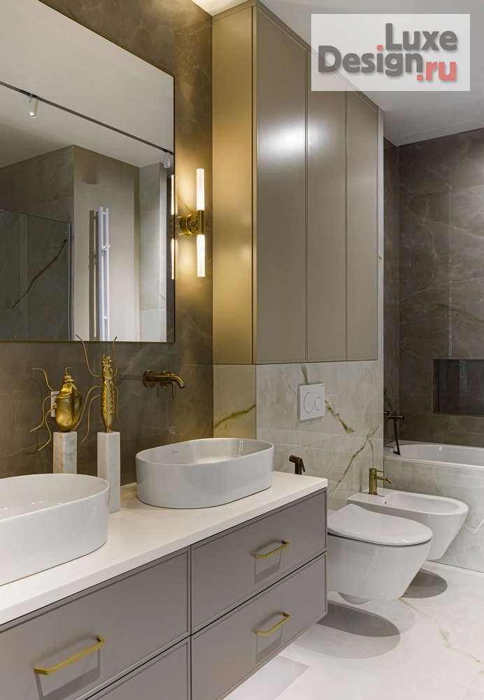 Дизайн интерьера трехкомнатной квартиры "Современная классика реализованный дизайн-проект в ЖК "Прайм парк"" (фото 10)