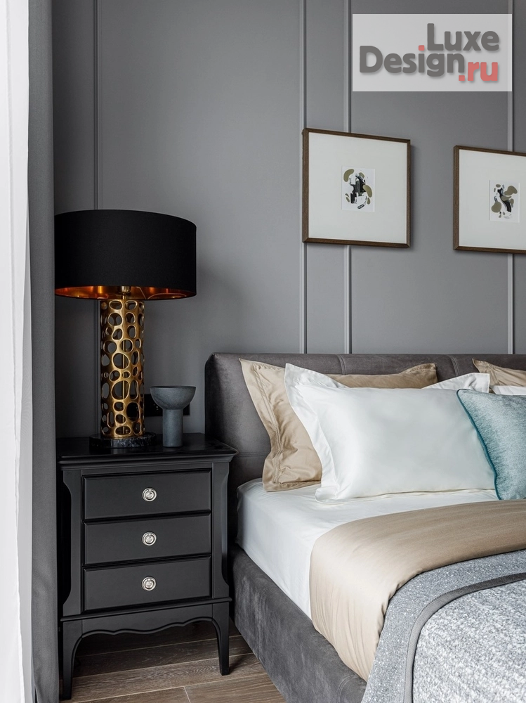 Дизайн интерьера трехкомнатной квартиры "Магический уютный интерьер с темными стенами" (фото 10)