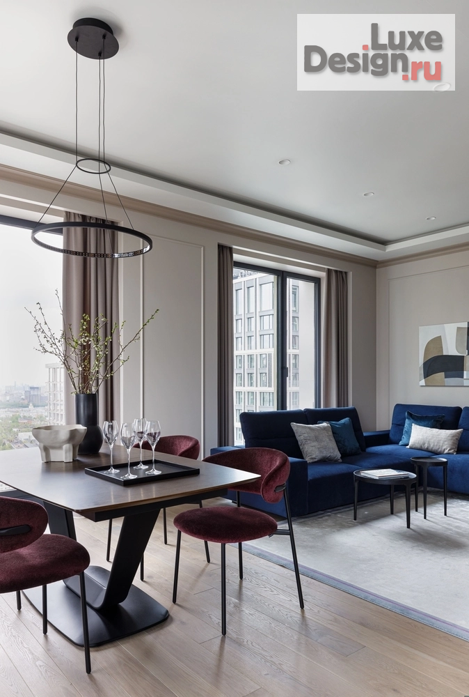 Дизайн интерьера трехкомнатной квартиры "Современная классика реализованный дизайн-проект в ЖК "Прайм парк"" (фото 4)