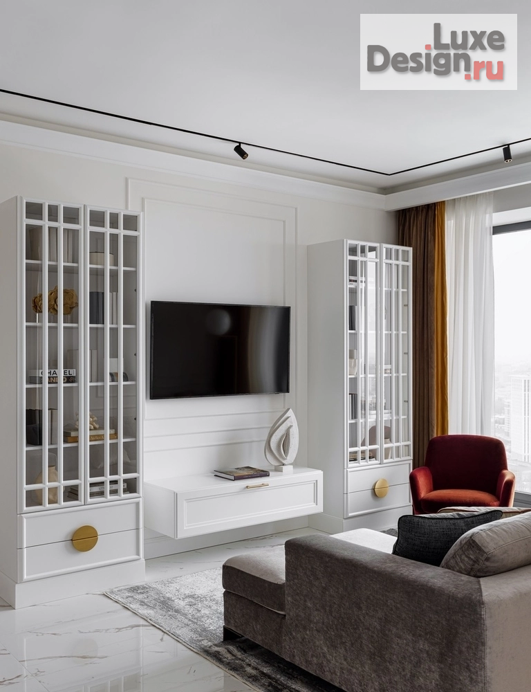 Дизайн интерьера трехкомнатной квартиры "Реализованный дизайн-проект в ЖК "Прайм Парк"" (фото 4)