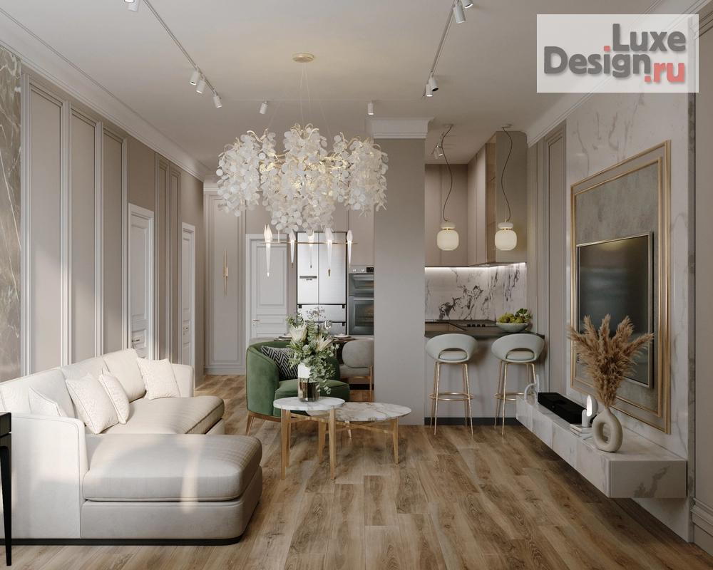 Дизайн интерьера двухкомнатной квартиры "Квартира в Москве" (фото 5)