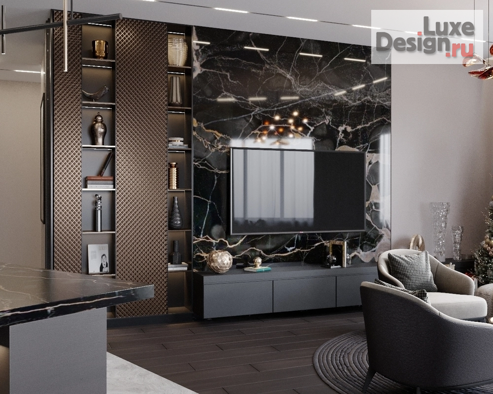 Дизайн интерьера трехкомнатной квартиры "Квартира в г. Москва" (фото 7)