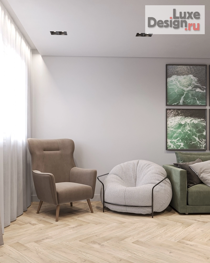 Дизайн интерьера однокомнатной квартиры "Квартира в г. Санкт-Петербург" (фото 3)