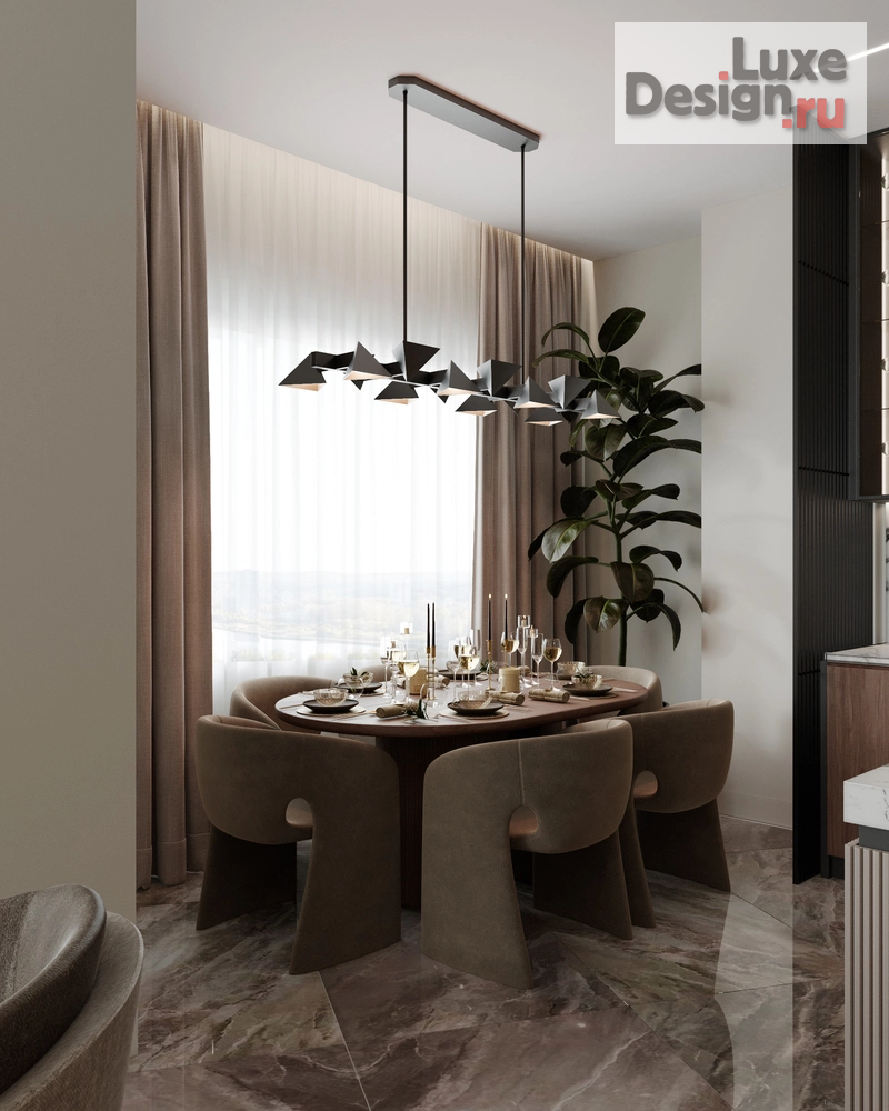 Дизайн интерьера трехкомнатной квартиры "Квартира в Москве" (фото 4)