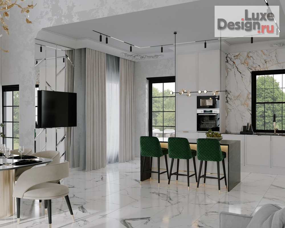 Дизайн интерьера коттеджа "Дом в Павловске" (фото 4)