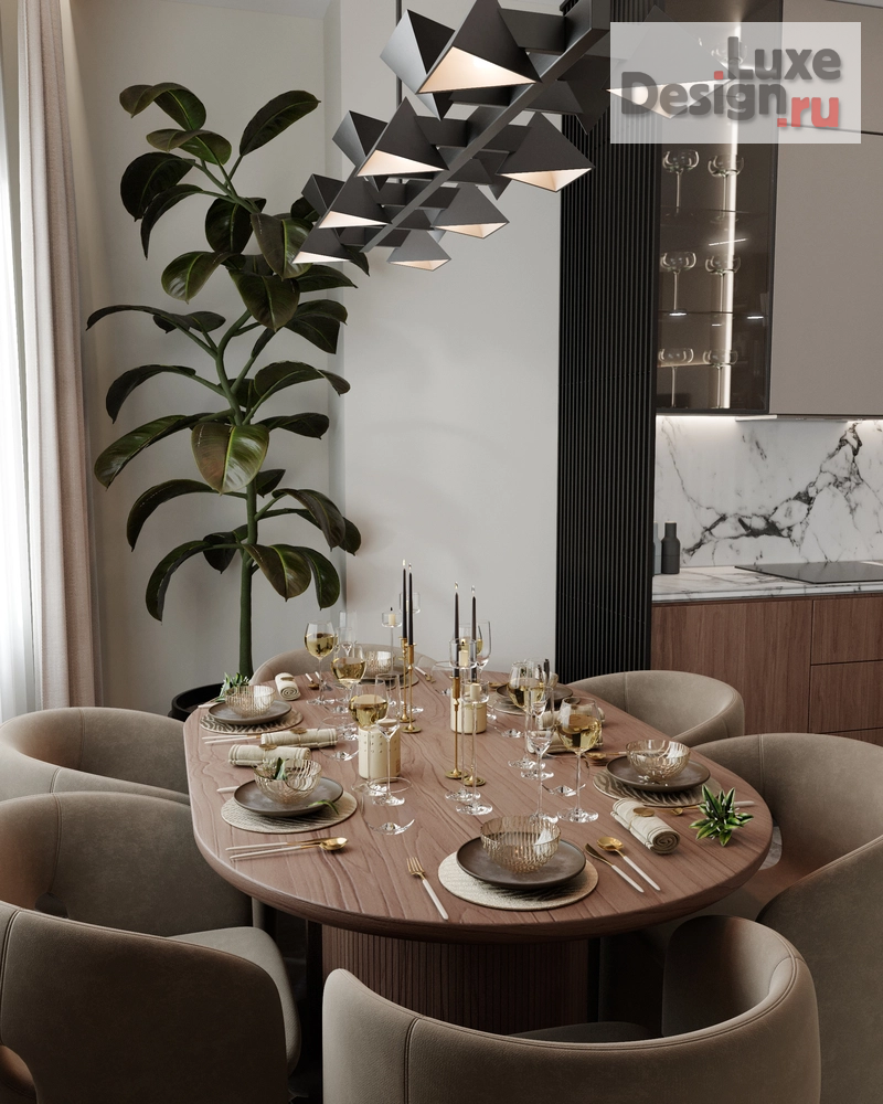 Дизайн интерьера трехкомнатной квартиры "Квартира в Москве" (фото 5)