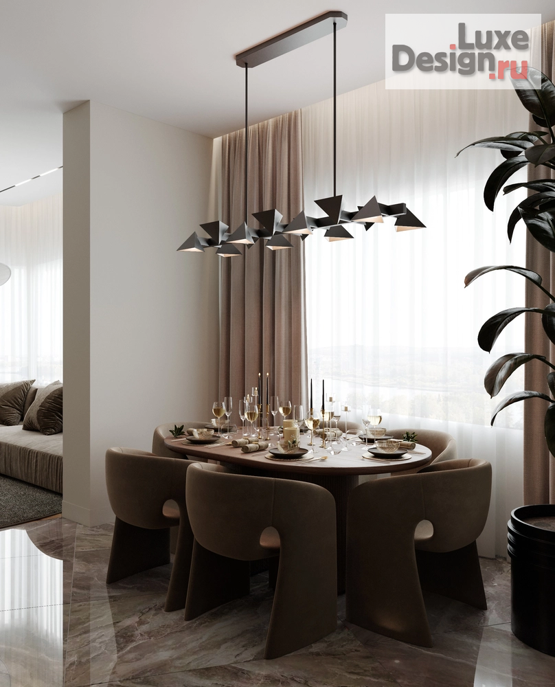 Дизайн интерьера трехкомнатной квартиры "Квартира в Москве" (фото 6)