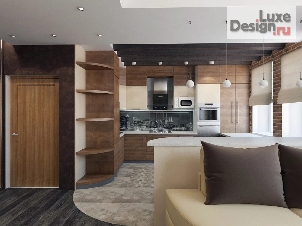 Дизайн интерьера двухкомнатной квартиры "двушка для девушки" (фото 2)