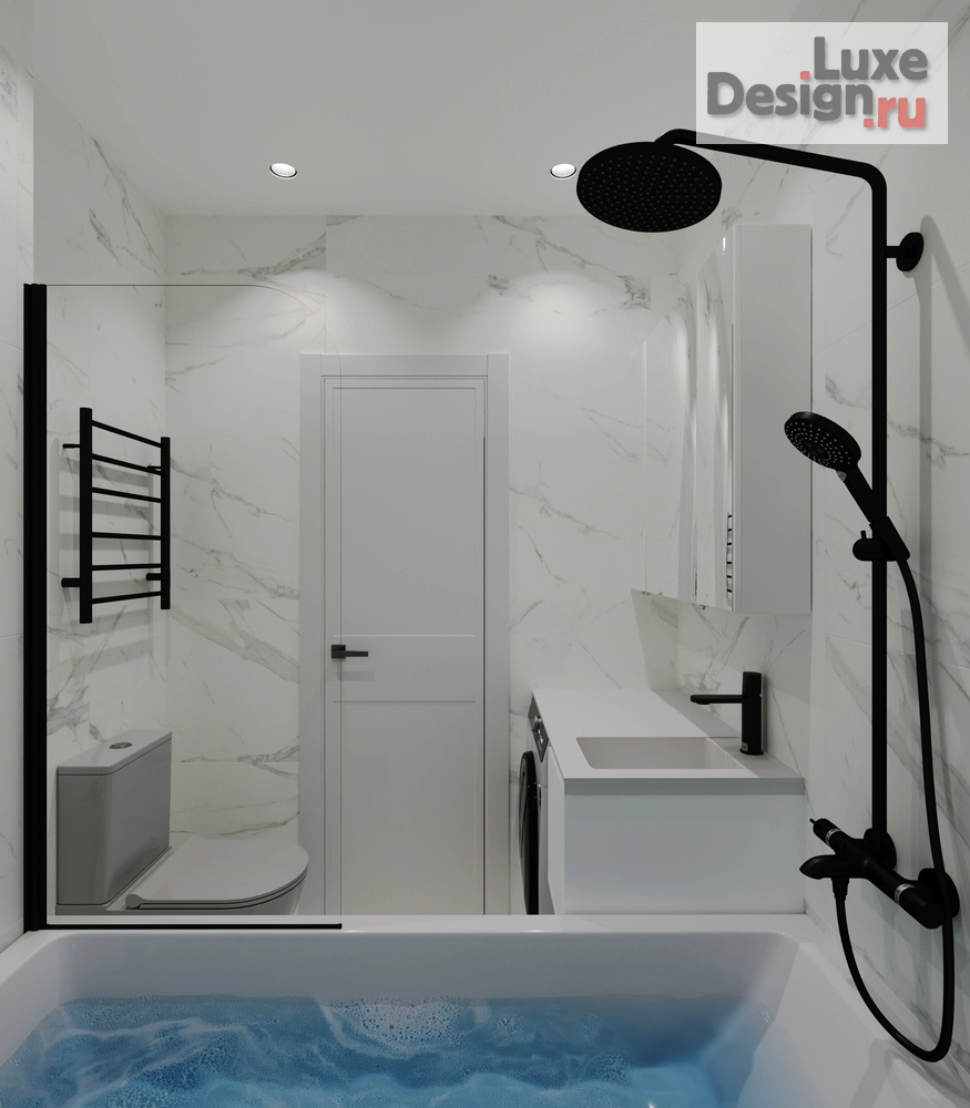 Дизайн интерьера четырехкомнатной квартиры "проект: Квартира четырехкомнатная в ЖК Царицыно" (фото 8)