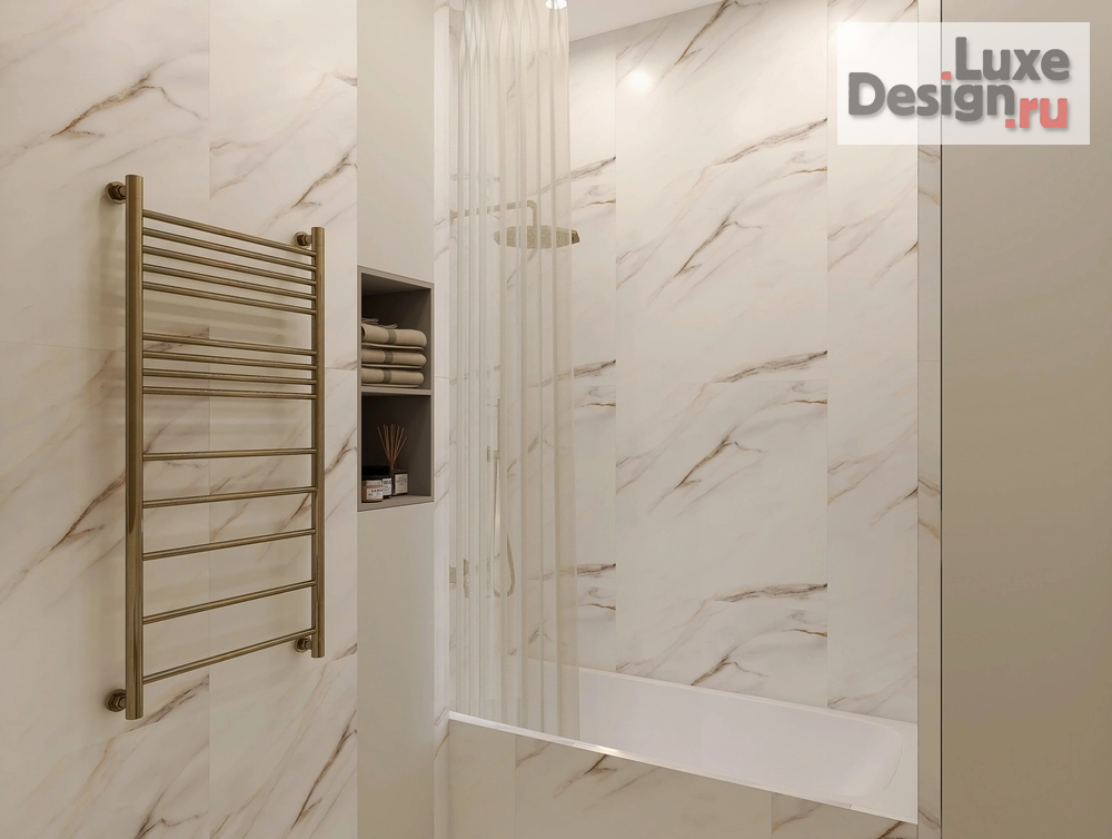 Дизайн интерьера двухкомнатной квартиры "ЖК Настоящее" (фото 11)