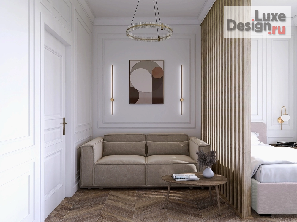 Дизайн интерьера двухкомнатной квартиры "ЖК Настоящее" (фото 5)