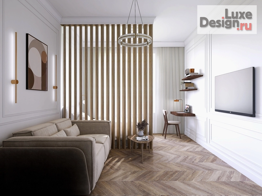 Дизайн интерьера двухкомнатной квартиры "ЖК Настоящее" (фото 7)