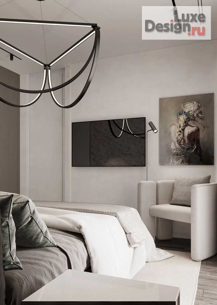 Дизайн интерьера трехкомнатной квартиры "Дизайн-проект квартиры 140м2 в ЖК "Садовые кварталы"" (фото 9)