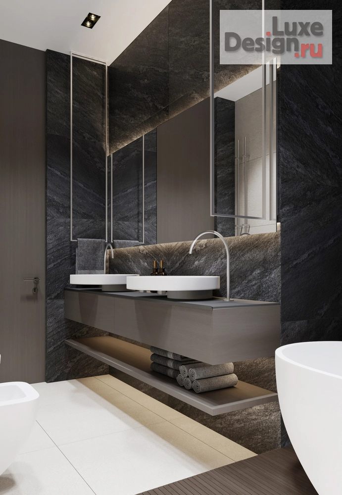 Дизайн интерьера трехкомнатной квартиры "Дизайн-проект квартиры 140м2 в ЖК "Садовые кварталы"" (фото 13)