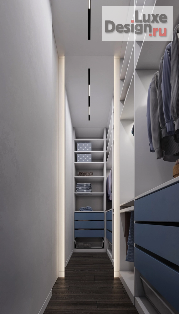 Дизайн интерьера трехкомнатной квартиры "Дизайн-проект квартиры 140м2 в ЖК "Садовые кварталы"" (фото 28)