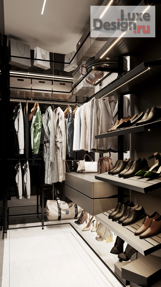 Дизайн интерьера трехкомнатной квартиры "Дизайн-проект квартиры 140м2 в ЖК "Садовые кварталы"" (фото 22)