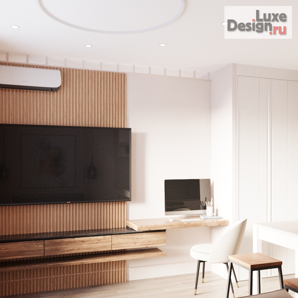 Дизайн интерьера однокомнатной квартиры "студия.25 кв.м" (фото 5)