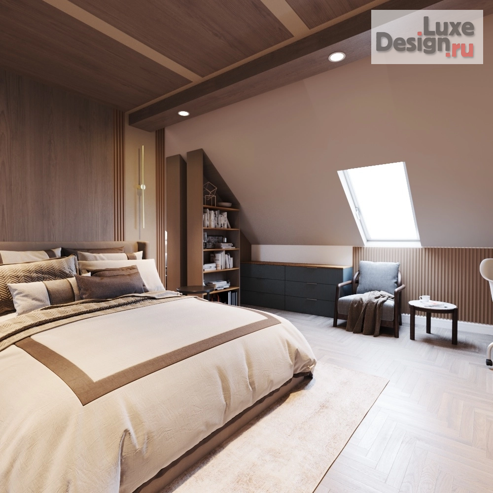 Дизайн интерьера загородного дома "дизайн чердака" (фото 4)