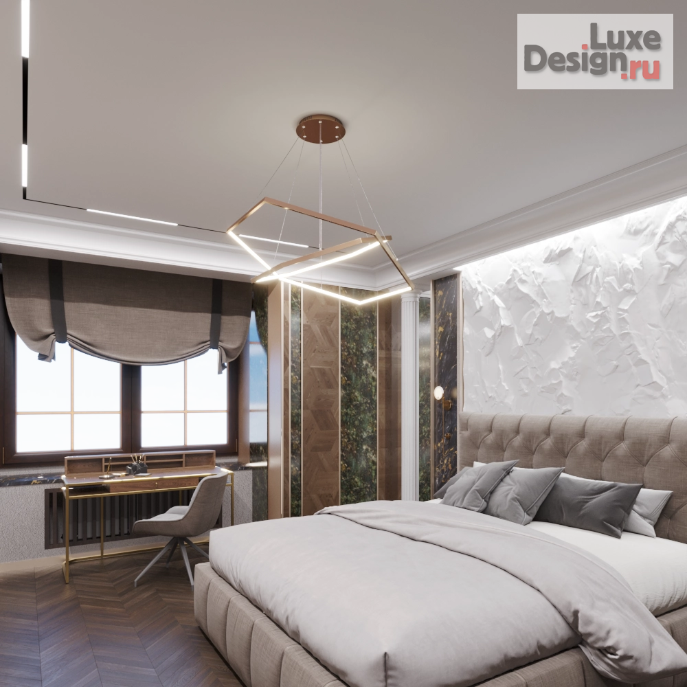 Дизайн интерьера спальни "Спальня. На грани эпох" (фото 1)