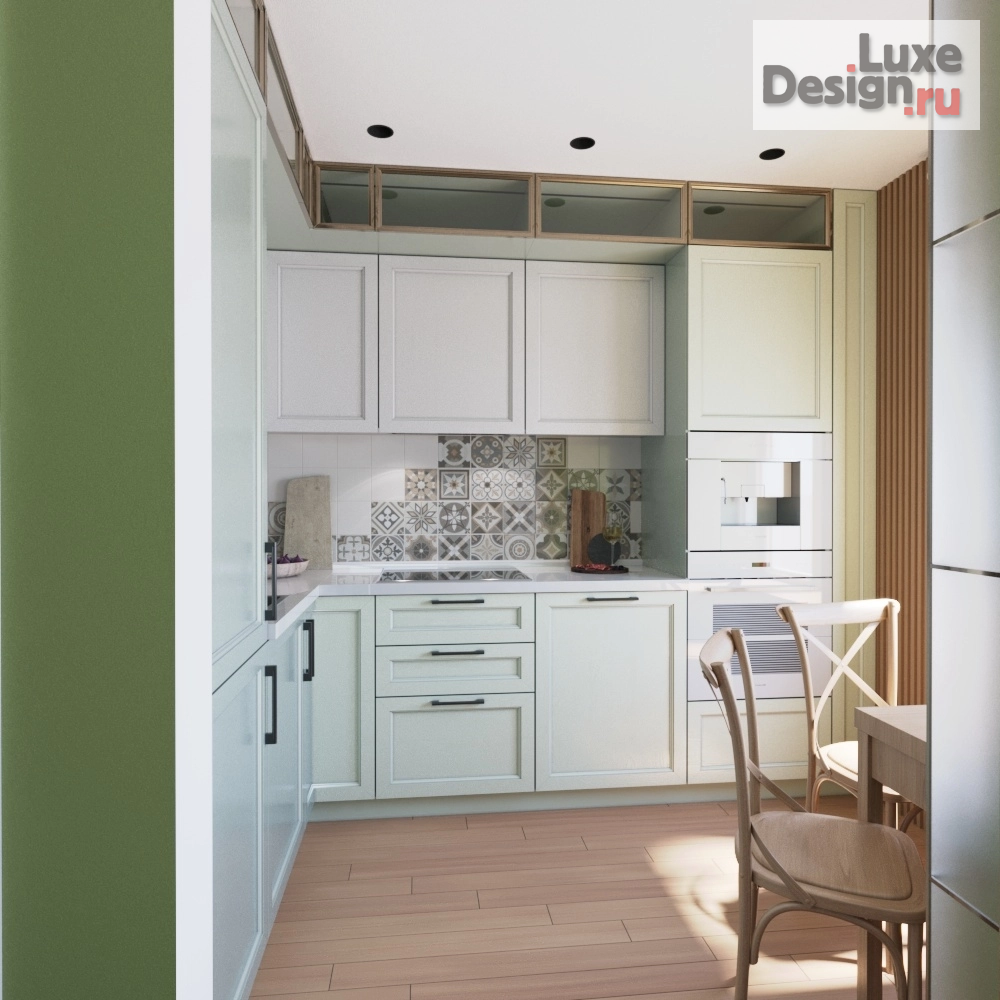 Дизайн интерьера двухкомнатной квартиры "Интерьер этой гостиной словно воплощение утонченной гармонии и спокойствия. " (фото 10)