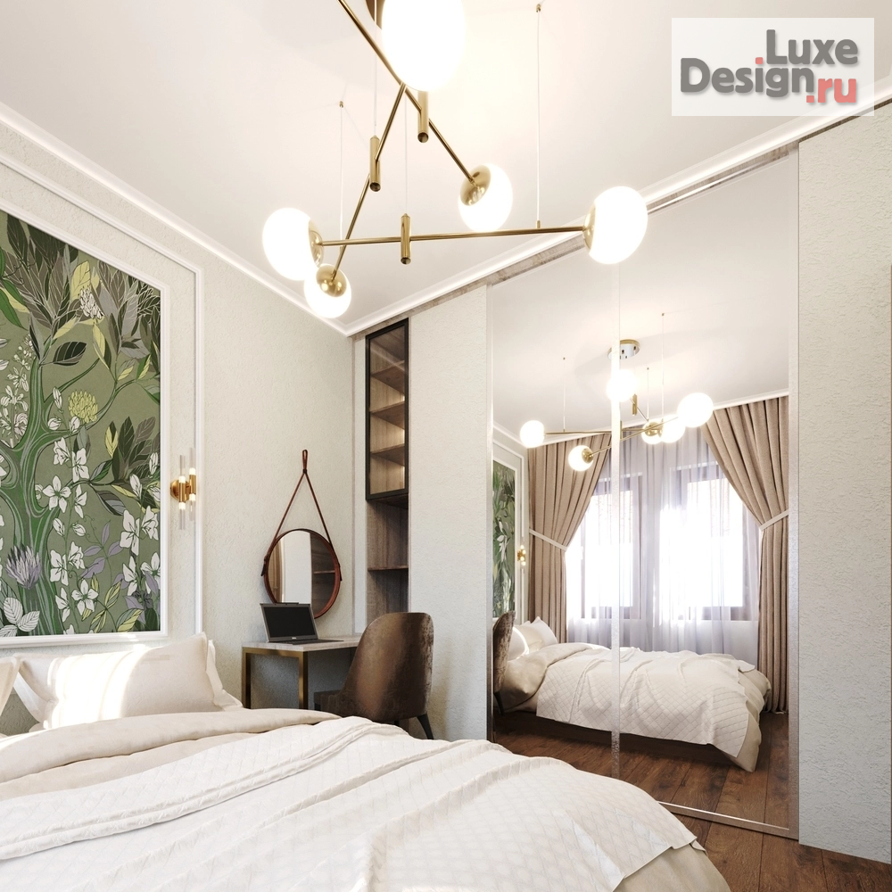 Дизайн интерьера однокомнатной квартиры "Отдых от офиса" (фото 3)