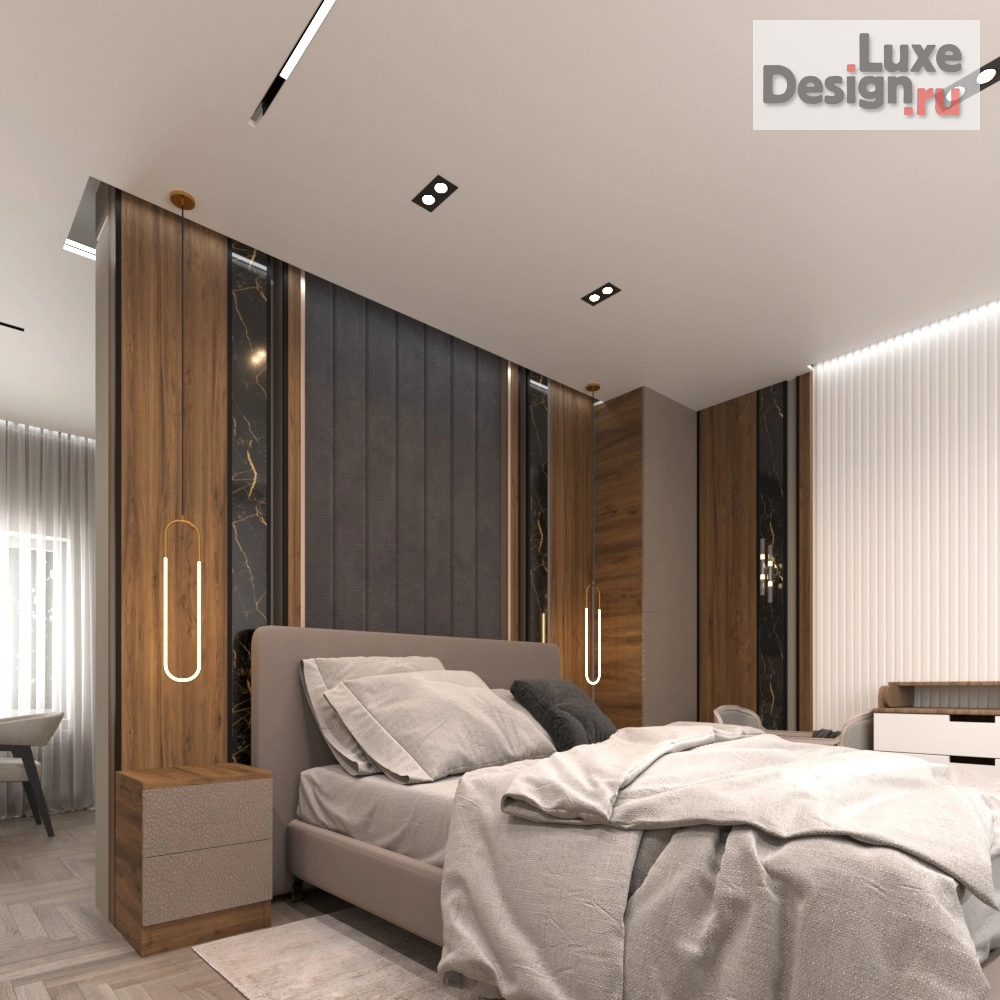 Дизайн интерьера спальни "Крутая спальня" (фото 1)