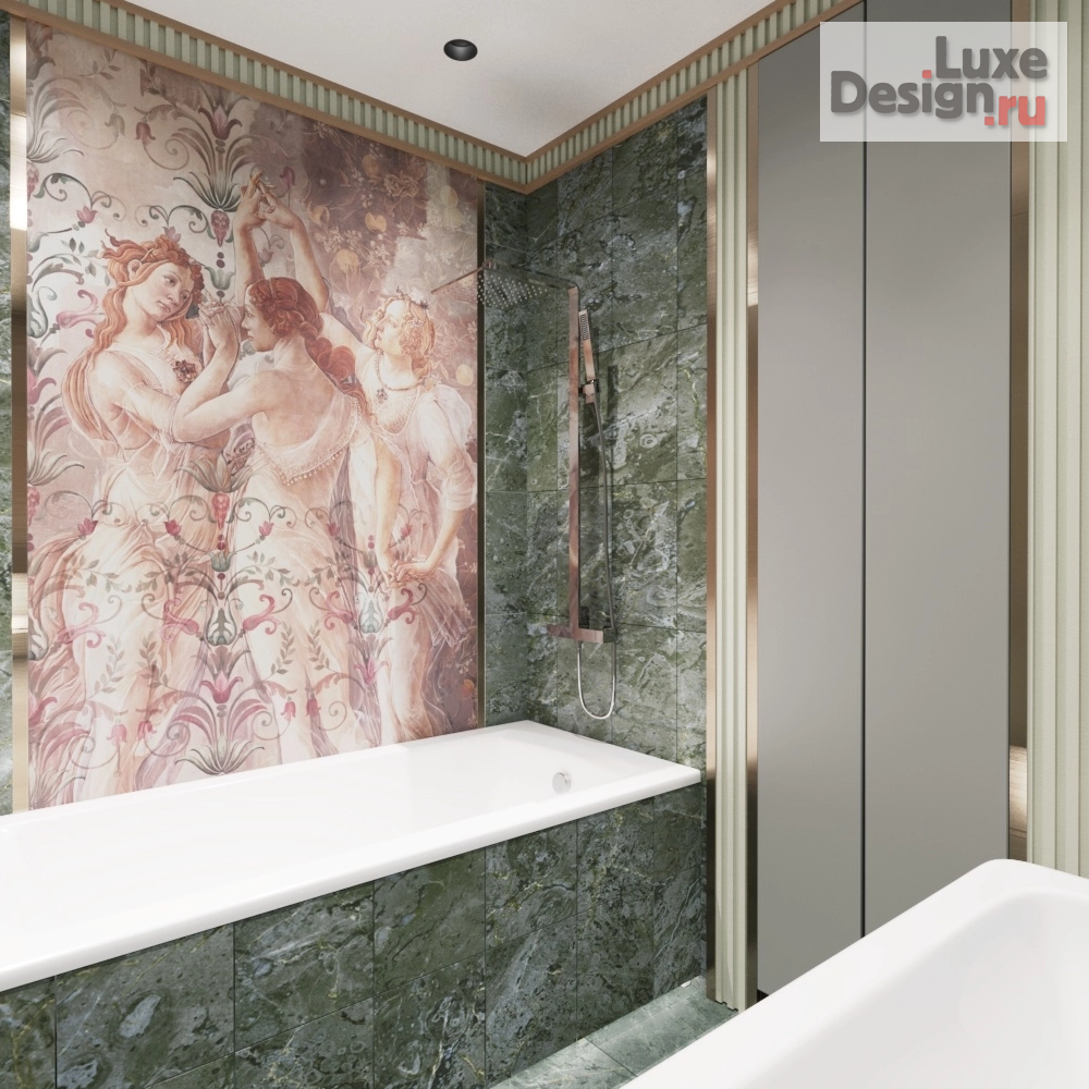 Дизайн интерьера двухкомнатной квартиры "Интерьер этой гостиной словно воплощение утонченной гармонии и спокойствия. " (фото 2)