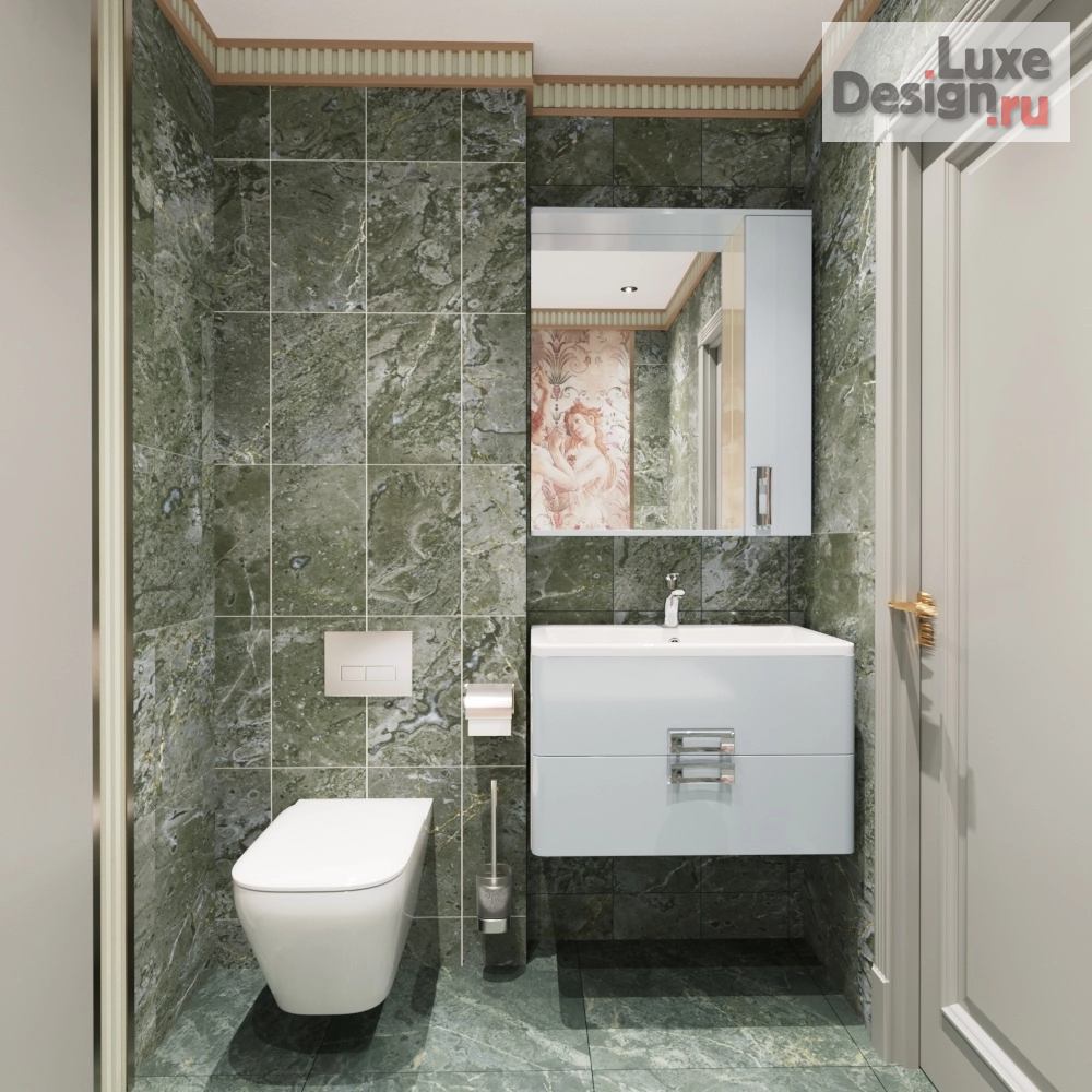 Дизайн интерьера двухкомнатной квартиры "Интерьер этой гостиной словно воплощение утонченной гармонии и спокойствия. " (фото 3)