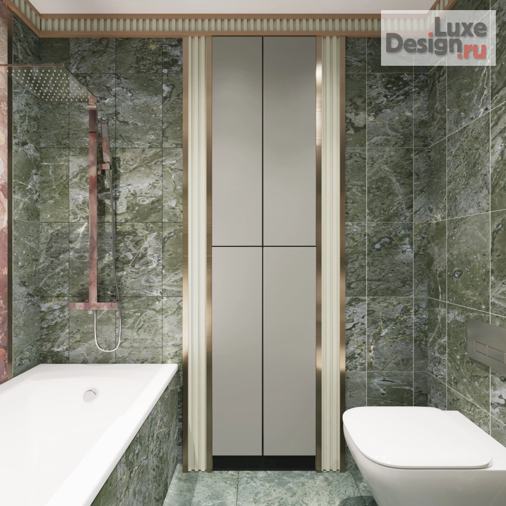 Дизайн интерьера двухкомнатной квартиры "Интерьер этой гостиной словно воплощение утонченной гармонии и спокойствия. " (фото 4)